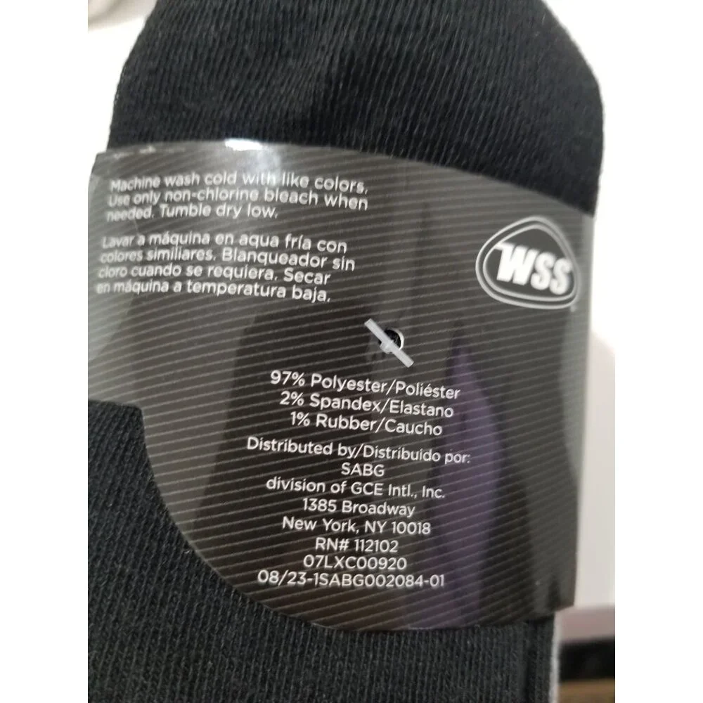 WSS ATHLETIC 10 Pack No Show - Youth Size Medium‎